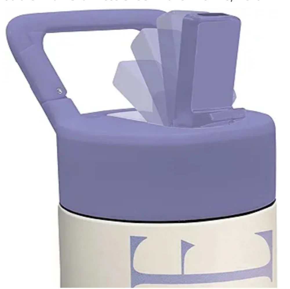 Studio Oh! Inhale Exhale Snap-Hook Insulated Water Bottle with Straw, 20 OZ.